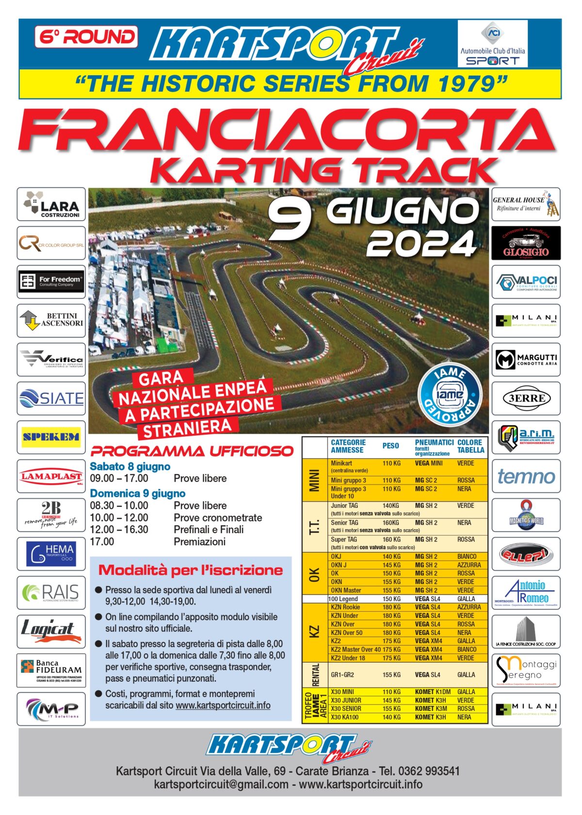 9 Giugno 6°prova KSC Franciacorta DISTRIBUTORE AUTORIZZATO ENI STATION DI OLMI GROUP VIA ALESSANDRO VOLTA 20 CASTREZZATO
