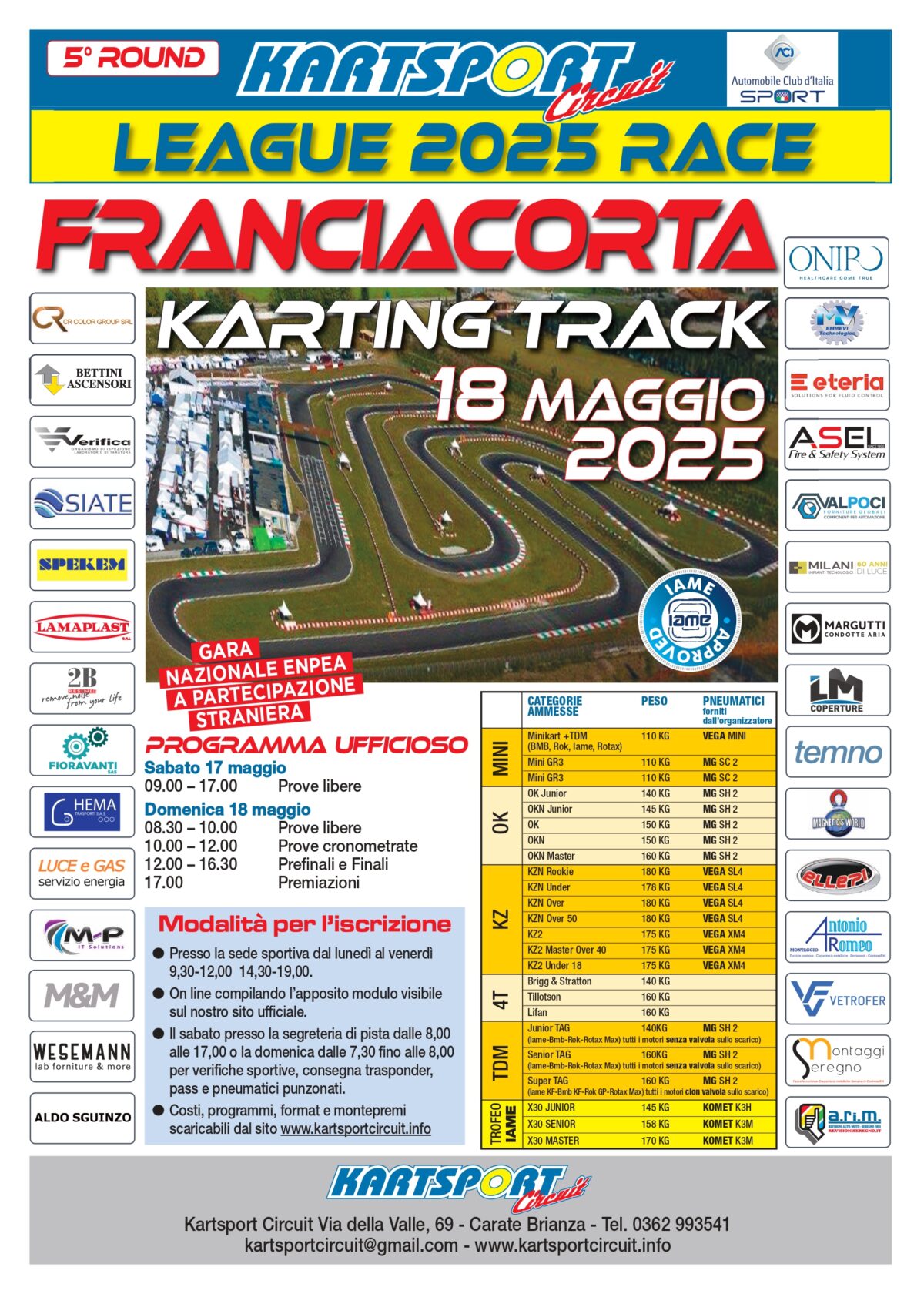 18 maggio 2025 Franciacorta 4 prova ksc  Distributore autorizzato Gruppo Eni Via volta 20 Castrezzato